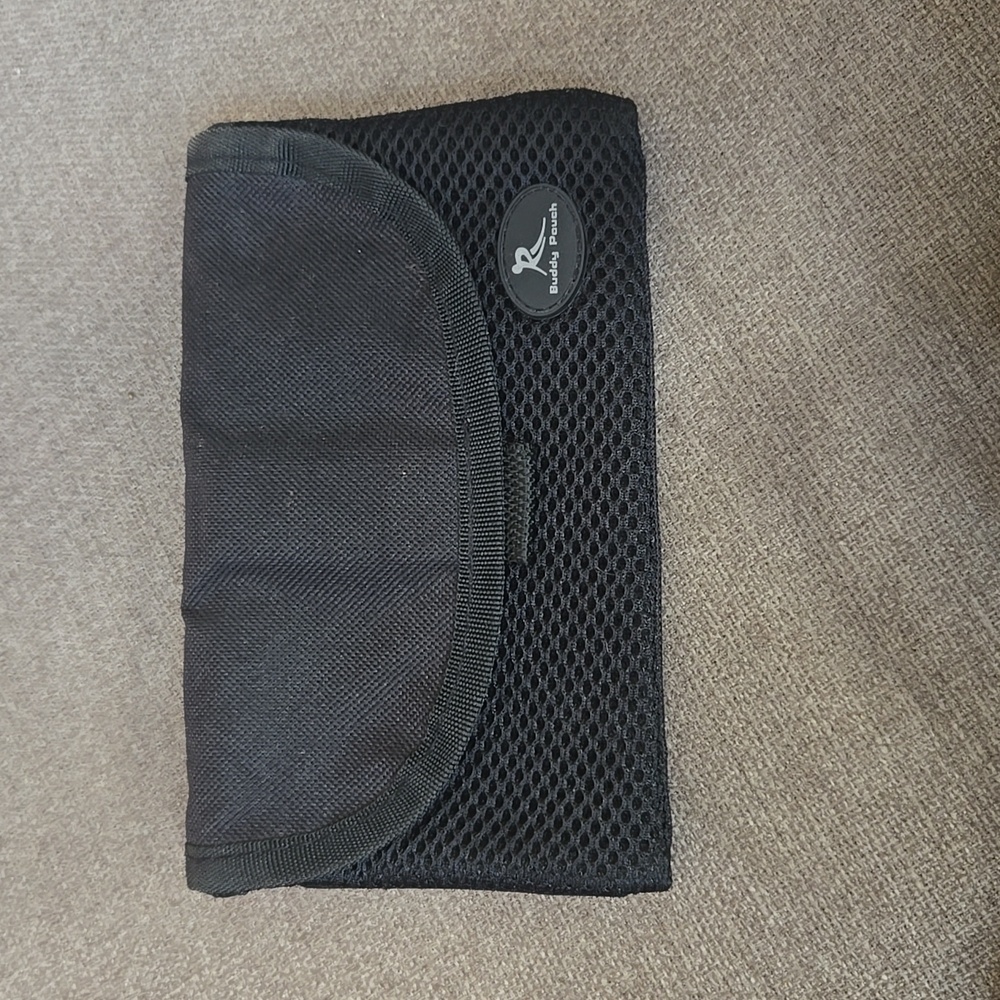 Buddy Pouch Hands Free Running Outdoor Active by Lori Greiner Black Pocket EUC